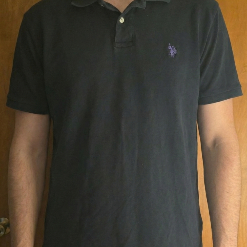 U.S. Polo Assn. Dark Polo with Purple Logo